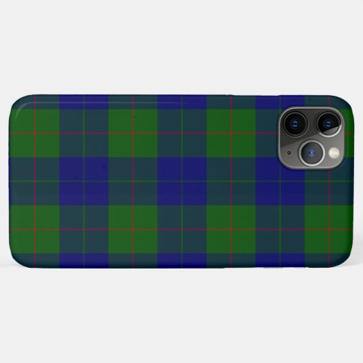 Barclay tartan blauwe groene vleid Case-Mate iPhone case (Achterkant (horizontaal))