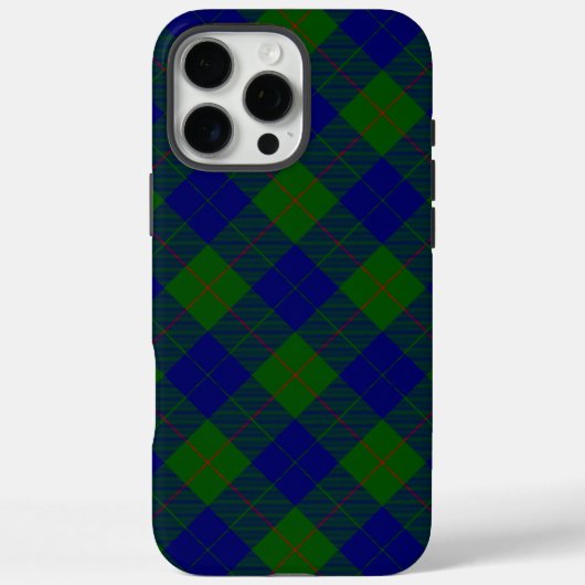 Barclay tartan blauwe groene vleid Case-Mate iPhone case (Achterkant)