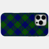 Barclay tartan blauwe groene vleid Case-Mate iPhone case (Achterkant (horizontaal))