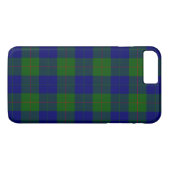 Barclay tartan blauwe groene vleid Case-Mate iPhone case (Achterkant (Horizontaal))