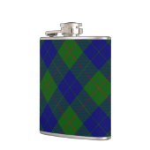 Barclay tartan blauwe groene vleid heupfles (Links)