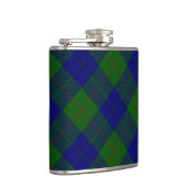 Barclay tartan blauwe groene vleid heupfles (Rechts)
