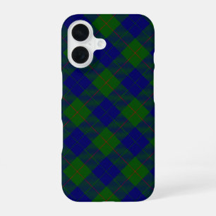 Barclay tartan blauwe groene vleid iPhone 16 hoesje