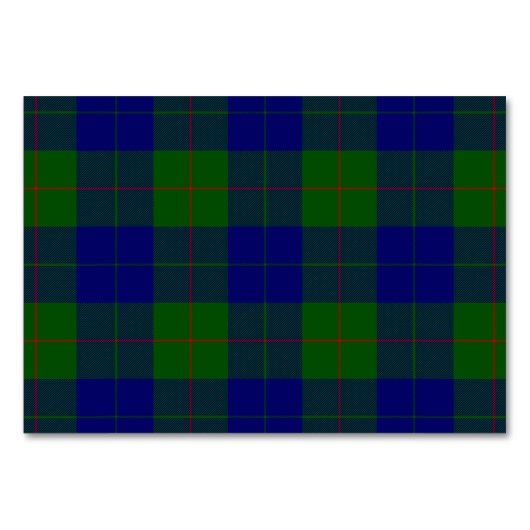 Barclay tartan blauwe groene vleid kaart (Voorkant)