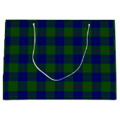 Barclay tartan blauwe groene vleid large cadeautasje (Voorkant)