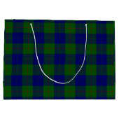 Barclay tartan blauwe groene vleid large cadeautasje (Achterkant)