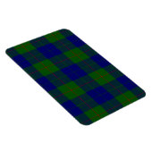 Barclay tartan blauwe groene vleid magneet (Rechterzijde)