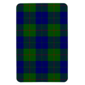 Barclay tartan blauwe groene vleid magneet (Verticaal)