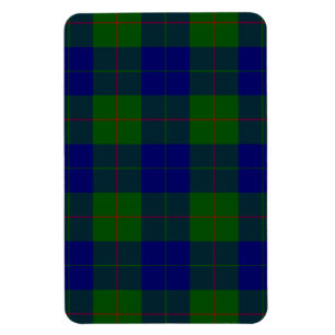 Barclay tartan blauwe groene vleid magneet