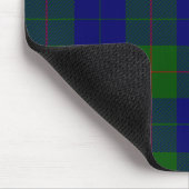 Barclay tartan blauwe groene vleid muismat (Hoek)