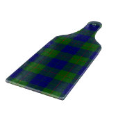 Barclay tartan blauwe groene vleid snijplank (Hoek)