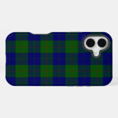 Barclay tartan blue green plaid iPhone hoesje (Achterkant horizontaal)