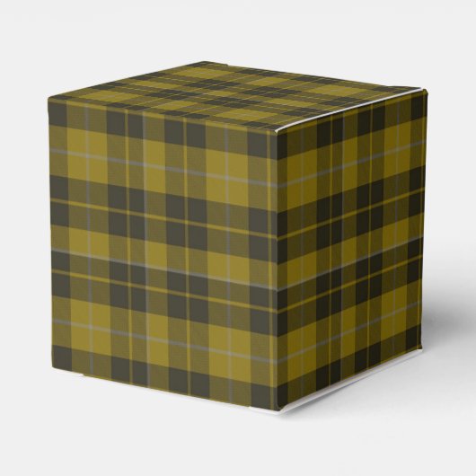 Barclay Tartan met uw initialen, Schotse speldenst Bedankdoosjes (Achterkant)