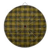 Barclay Tartan met uw initialen, Schotse speldenst Dartbord (Voorkant)