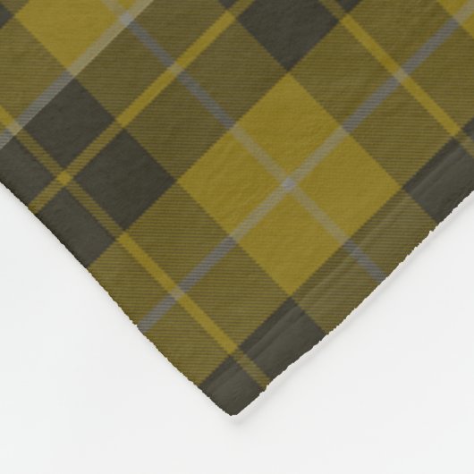 Barclay Tartan met uw initialen, Schotse speldenst Fleece Deken (Hoek)
