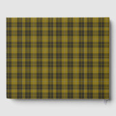 Barclay Tartan met uw initialen, Schotse speldenst Gastenboek (Achterkant)