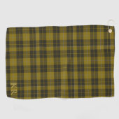 Barclay Tartan met uw initialen, Schotse speldenst Golfhanddoek (Horizontaal)