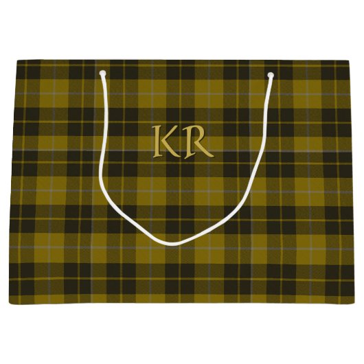 Barclay Tartan met uw initialen, Schotse speldenst Groot Cadeauzakje (Voorkant)