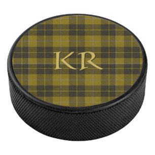 Barclay Tartan met uw initialen, Schotse speldenst Hockey Puck