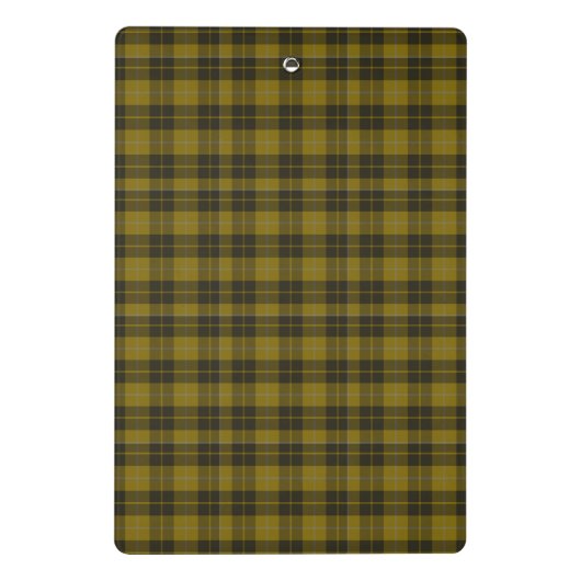 Barclay Tartan met uw initialen, Schotse speldenst Mini Klembord (Achterkant)