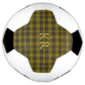 Barclay Tartan met uw initialen, Schotse speldenst Voetbal (Gedraaid)