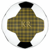 Barclay Tartan met uw initialen, Schotse speldenst Voetbal (Voorkant)