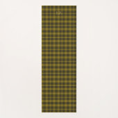 Barclay Tartan met uw initialen, Schotse speldenst Yogamat (Voorkant)