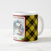 Barclay Tartan & Robin Christmas Grote Koffiekop (Voorkant rechts)
