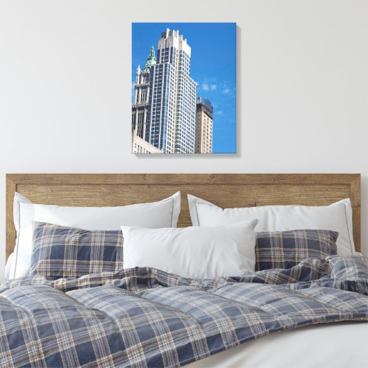 Barclay Tower Manhattan New York City Canvas Afdruk (Insitu (Slaapkamer))