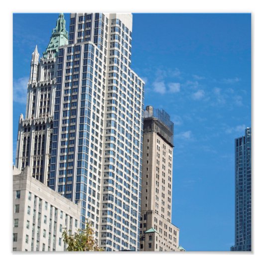 Barclay Tower Manhattan New York City Foto Afdruk (Voorkant)