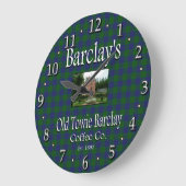 Barclay's Old Towie Barclay Coffee Co. Wall Clock Grote Klok (Hoek)