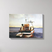 Barco de pesca/Pesqueiro/Fishing boat Canvas Afdruk (Voorkant)