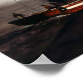 Barco de pesca/Pesqueiro/Vissende boot Poster (Hoek)