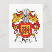 Barco Family Crest Briefkaart (Voorkant)