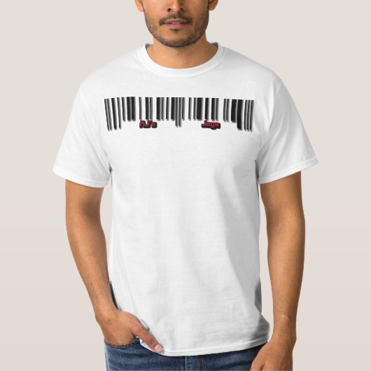 barcode2 groot t-shirt (Voorkant)