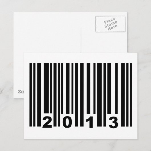 Barcode 2013 briefkaart (Voorkant / Achterkant)
