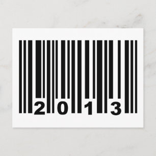 Barcode 2013 briefkaart