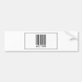 Barcode Actor Bumpersticker (Voorkant)