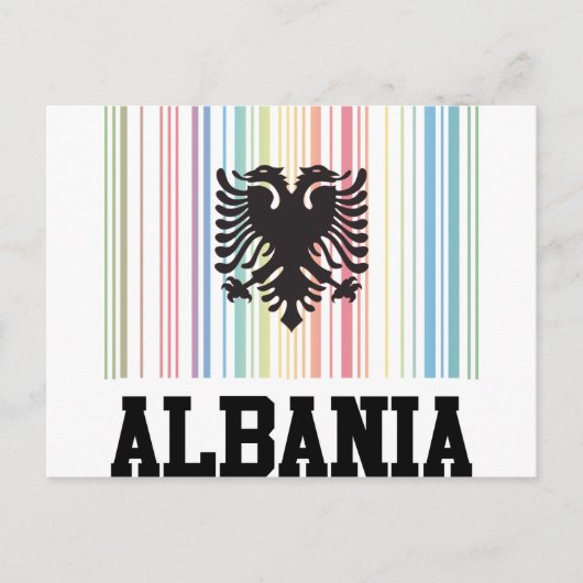 Barcode Albanië Briefkaart (Voorkant)