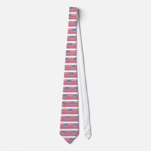 barcode american flag stropdas (Voorkant)