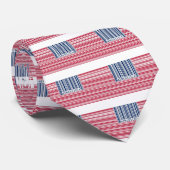 barcode american flag stropdas (Opgerold)