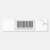 Barcode Archeoloog Bumpersticker (Voorkant)