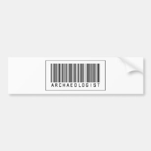 Barcode Archeoloog Bumpersticker