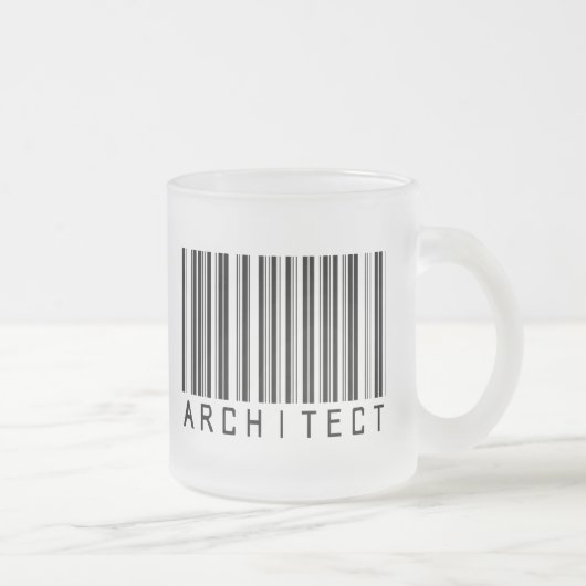 Barcode architect matglas koffiemok (Rechts)