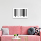 Barcode Art - Wall Art Canvas Afdruk (Insitu (Woonkamer))