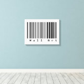 Barcode Art - Wall Art Canvas Afdruk (Insitu (Houten vloer))