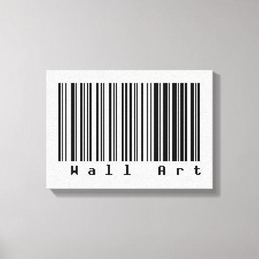 Barcode Art - Wall Art Canvas Afdruk (Voorkant)
