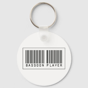 Barcode Bassoon Player Sleutelhanger