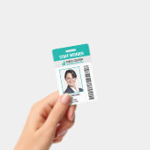 Barcode Bedrijfslogo Foto Personeelsidentificatieb Badge (Handheld)