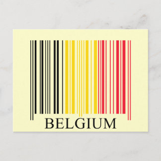 Barcode België vlag Briefkaart